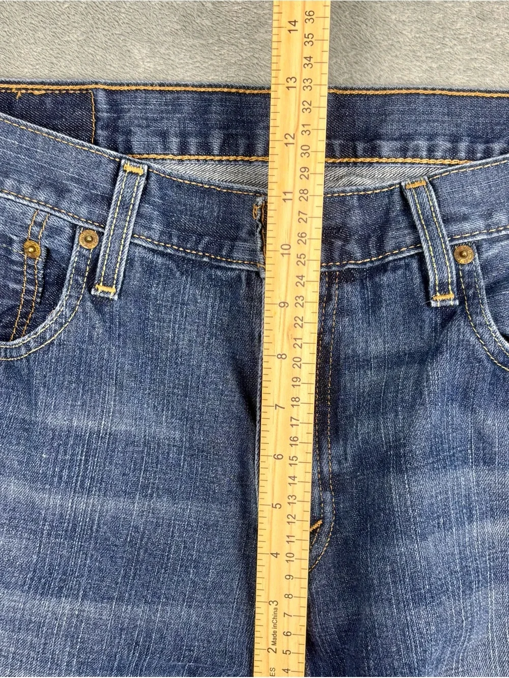 Levi's 569 Jeans Mens 34X36 (Fit 34X35) Blue Loose Straight Denim Relaxed Baggy